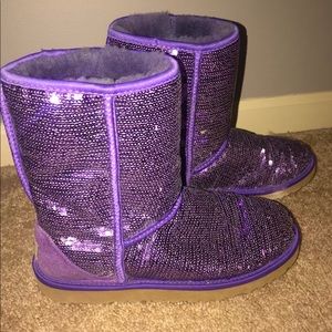 Purple Sequin UGGS